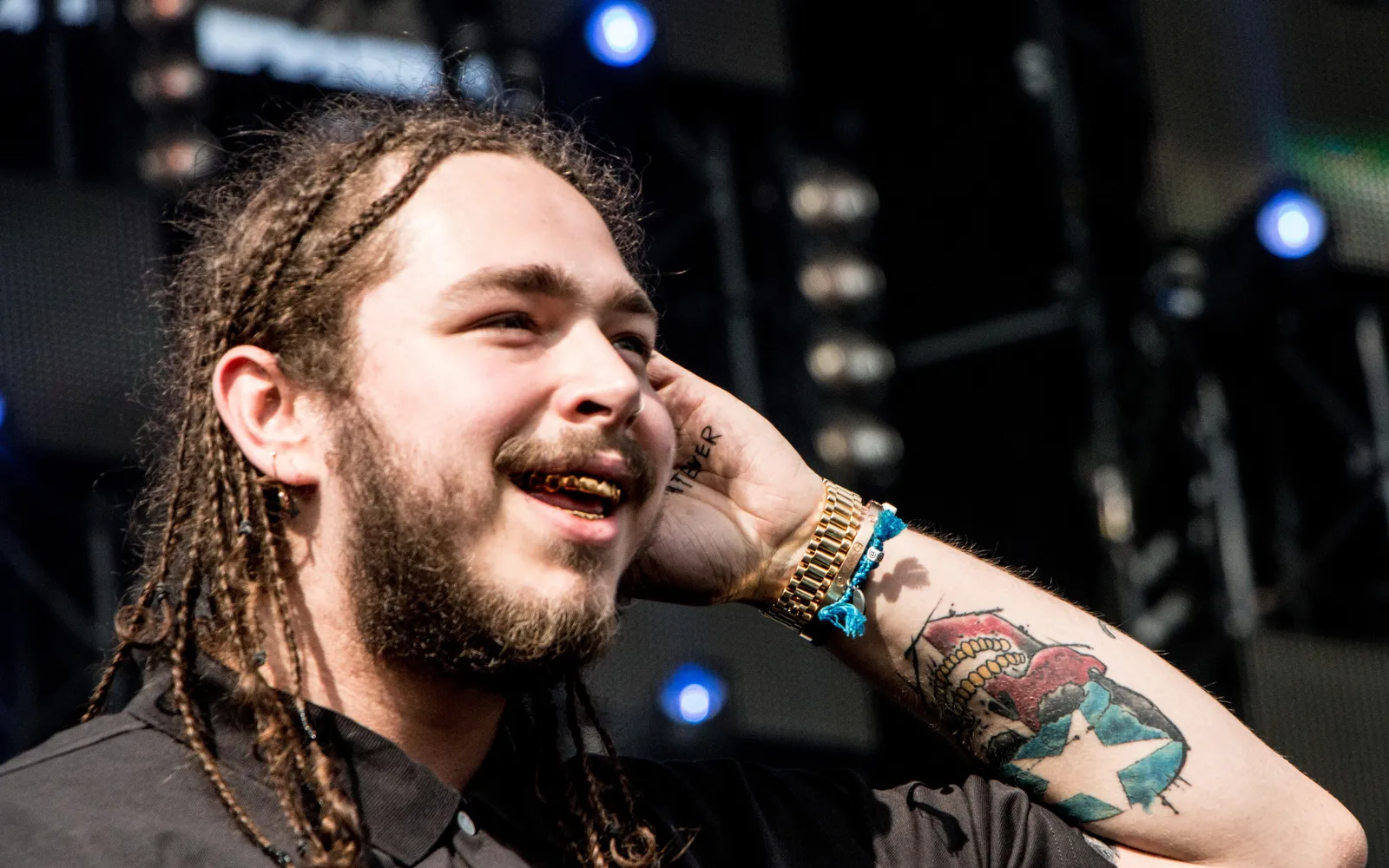 Post Malone performing at Veld Music Festival in 2016