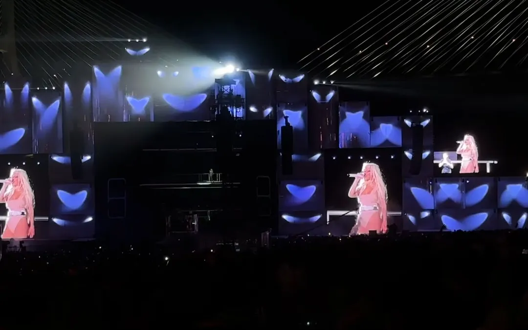 Doja Cat performing at Rock in Rio Lisboa