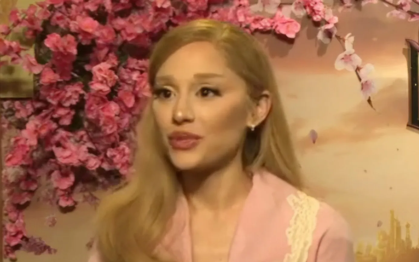 Ariana Grande discussing Wicked in a promotional interview