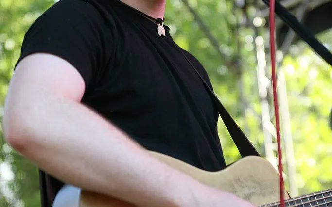 Ed Sheeran performing at Ipswich Music Day in 2010