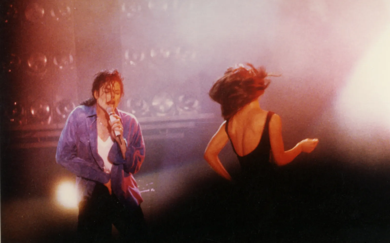 Michael Jackson performing during the Dangerous World Tour in 1992
